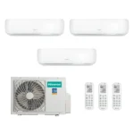 Мульти сплит система на 3 комнаты, Hisense AMW3-24U4RJC / AMS-09UW4RVETG00 - 3шт.