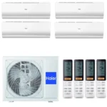 Мульти сплит-системы на 4 комнаты, Haier 4U75S2SR5FA / AS25S2SF2FA-W - 4шт.