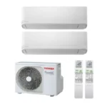 Мульти сплит система на 2 комнаты, Toshiba RAS-2M18G3AVG-E / RAS-B10CKVG-E - 2 шт.