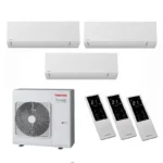 Мульти сплит система на 3 комнаты, Toshiba RAS-3M26G3AVG-E / RAS-B10G3KVSG-E - 3 шт.
