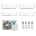 Мульти сплит система на 4 комнаты, Hisense AMW4-27U4RJC / AMS-09UW4RVETG00 - 4шт.