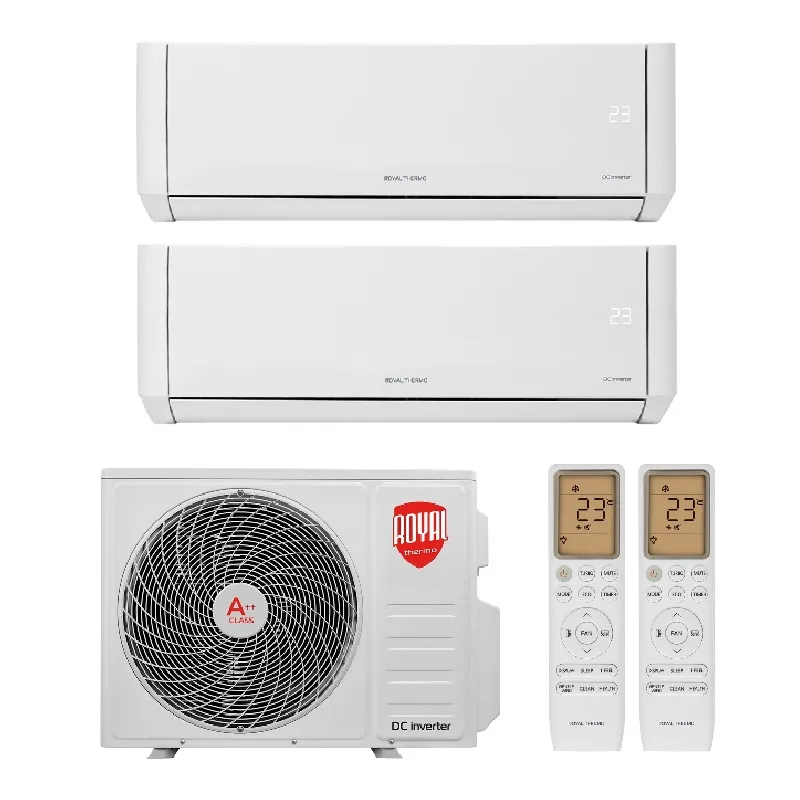q890nap60k2v0z93mr8ecjq0pdh0bngv-1 Мульти сплит система на 2 комнаты, Royal Thermo RTFMO/out-18HN8 / RTFMI/in-09HN8/white - 2 шт. — изображение 1