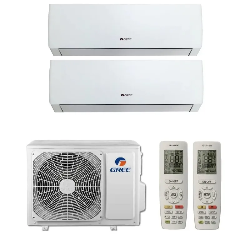 ydtkyx59ymhev3l2sp5dy3uv59911u9z-1 Мульти сплит система на 2 комнаты, Gree GWHD(18)NK6OO (LC)(LH) / GWH09AGAXA-K6DNA4C/I - 2шт. — изображение 1